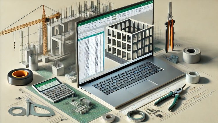 Complete Manual Building Design with Excel Sheets